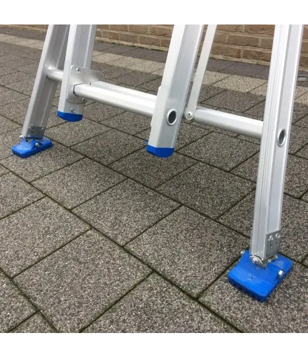Solide Solide Glasreinigerleiter 2x9 Sprossen