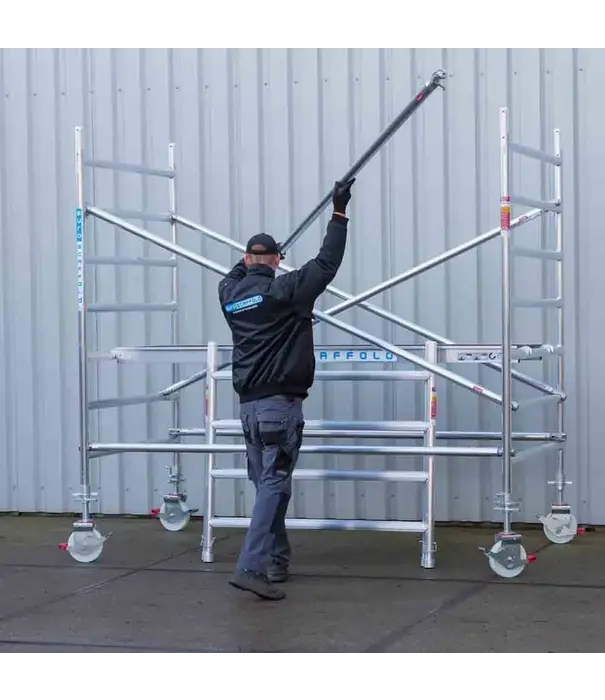 EuroScaffold EuroScaffold PRO échafaudage roulant 90x250 hauteur travail 5,2 m