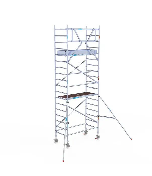 EuroScaffold Échafaudage roulant EuroScaffold Original 90x190 hauteur travail 6,2 m