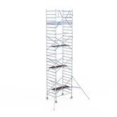 EuroScaffold PRO échafaudage roulant 135x190 hauteur travail 9,2 m