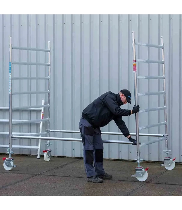 EuroScaffold EuroScaffold PRO échafaudage roulant 135x190 hauteur travail 9,2 m