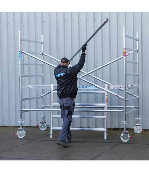 EuroScaffold EuroScaffold PRO échafaudage roulant 135x190 hauteur travail 9,2 m