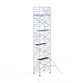 Échafaudage roulant EuroScaffold Original 135x190 hauteur travail 10,2 m