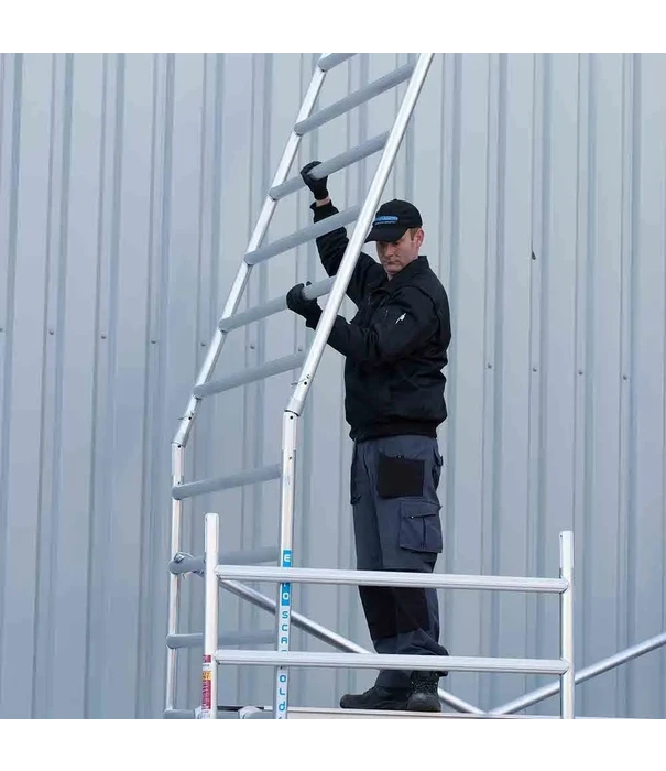 EuroScaffold Échafaudage roulant EuroScaffold Original 135x190 hauteur travail 11,2 m