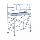 EuroScaffold PRO échafaudage roulant 135x250 hauteur travail 4,2 m