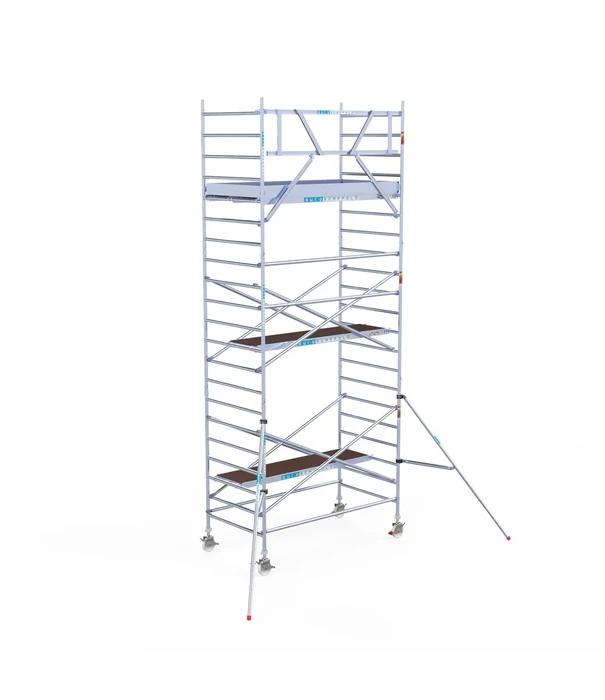EuroScaffold Échafaudage roulant EuroScaffold Original 135x250 hauteur travail 7,2 m