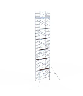 Échafaudage roulant EuroScaffold Original 135x250 hauteur travail 14,2 m