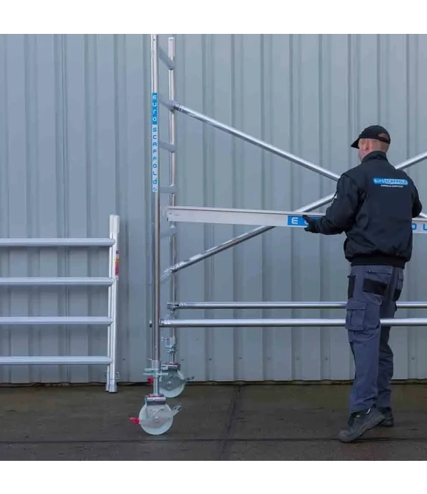 EuroScaffold Échafaudage roulant EuroScaffold Original 135x305 hauteur travail 8,2 m