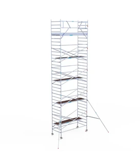 EuroScaffold PRO échafaudage roulant 135x305 hauteur travail 11,2 m
