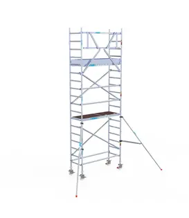 Échafaudage roulant EuroScaffold Original 75x190 hauteur travail 6,2 m