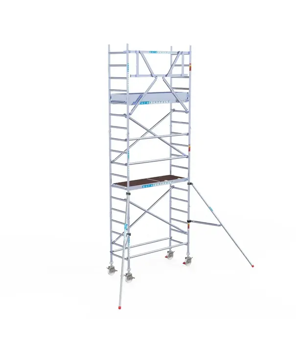 EuroScaffold Échafaudage roulant EuroScaffold Original 75x190 hauteur travail 6,2 m