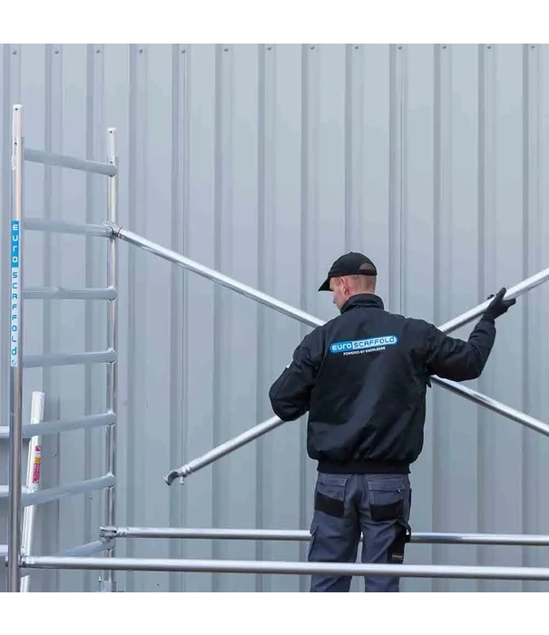 EuroScaffold Échafaudage roulant EuroScaffold Original 75x250 hauteur travail 5,2 m