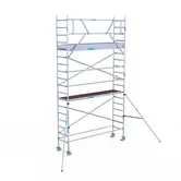 EuroScaffold PRO échafaudage roulant 75x305 hauteur travail 6,2 m
