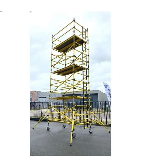 Genex Scaffolds Genex Prosafe rolsteiger kunststof carbon 145x250 werkhoogte 6 m