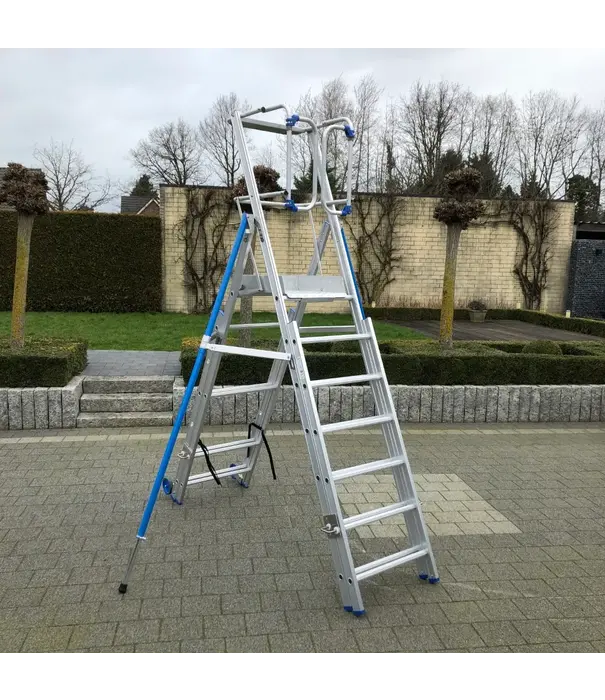 Solide Solide PIR telescopisch werkplatform 7-10 treden
