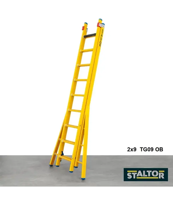 Staltor Staltor échelle isolante en fibre 2x10 échelons avec montants évasés