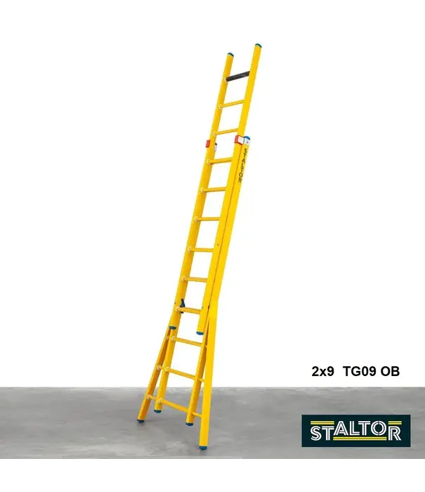 Staltor Staltor échelle isolante en fibre 2x10 échelons avec montants évasés
