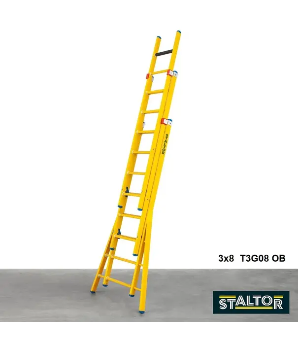 Staltor Staltor échelle isolante en fibre 3x10 échelons avec montants évasés