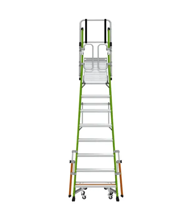 Little Giant Little Giant Safety Cage escabeau en fibre 8 marches
