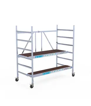 Échafaudage pliant EuroScaffold 90x190 avec étape hauteur travail 3 m