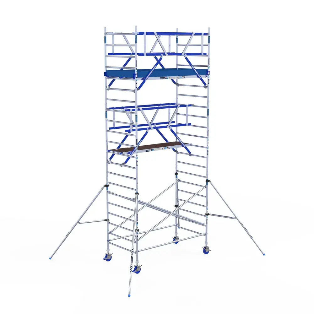 Échafaudage roulant ASC AGS Pro double 135 x 190 HT 7,2 m - Ladder-Steiger