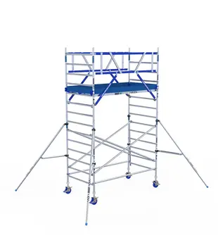 Échafaudage roulant ASC AGS Pro double 135 x 250 x 5,2 m hauteur travail