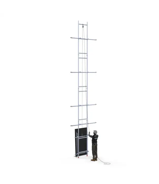EuroScaffold Élevateur solaire - élevateur d'échafaudage EuroScaffold HT 8,20 m