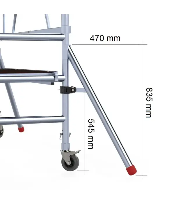 EuroScaffold Stabilisateur échafaudage pliant (4 pièces)