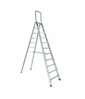 Eurostairs Stufen-Doppelleiter 2x11 Stufen STXD-11