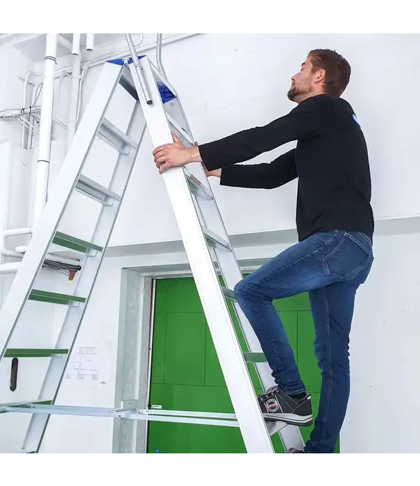 Eurostairs Eurostairs Stufen-Doppelleiter 2x12 Stufen STXD-12