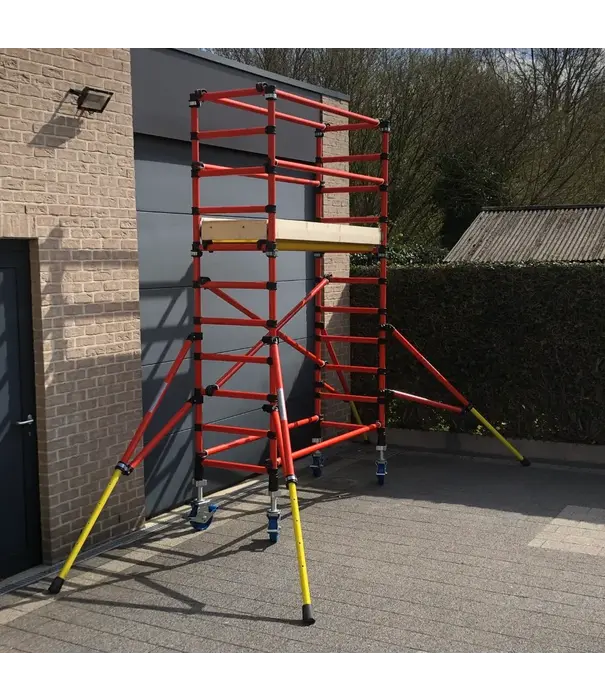 Genex Scaffolds Genex Unitec échafaudage en fibre de verre 75x200 hauteur travail 4 m