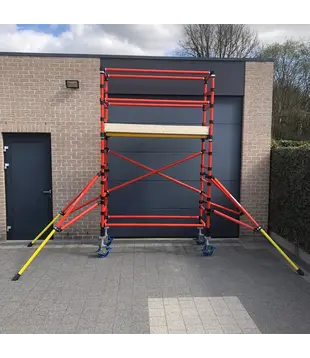 Genex Unitec échafaudage en fibre de verre 75x250 hauteur travail 4 m