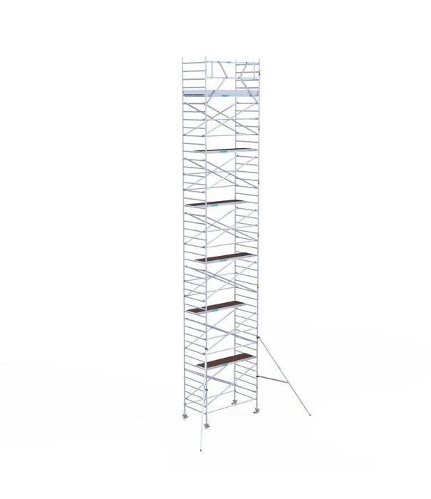 EuroScaffold Euroscaffold PRO échafaudage roulant 135x250 - 14 m + remorque fermée