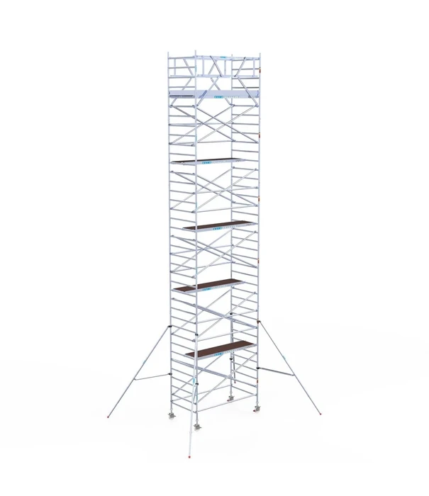 EuroScaffold Euroscaffold rolsteiger Original 135x250 - 12 m + afsluitbare aanhangwagen