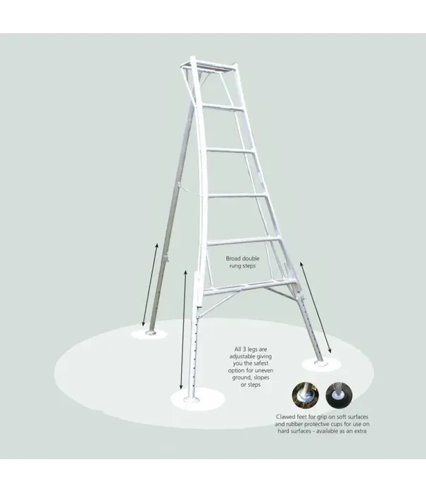 Vultur ladders Vultur tripod ladder 420 cm met 3 verstelbare poten
