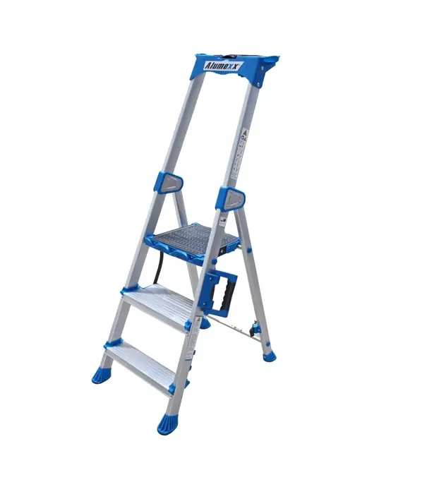 Alumexx Alumexx Twin-deck escabeau de maison 3 marches