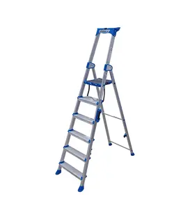 Alumexx Twin-deck escabeau de maison 6 marches