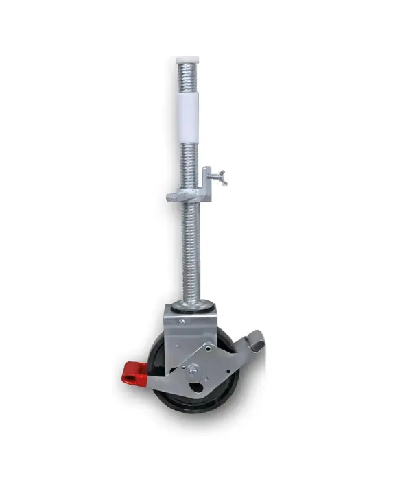 EuroScaffold Rolsteigerwiel 200 mm met stalen spindel 800 kg nylon (4 stuks)