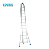 Solide Glasreinigerleiter 2x12 Sprossen