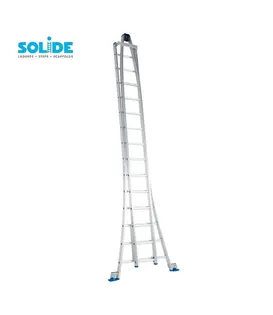 Solide Glasreinigerleiter 2x14 Sprossen