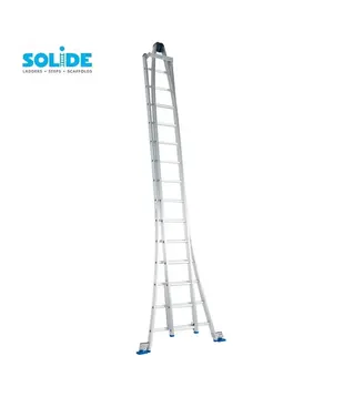 Solide Glasreinigerleiter 2x14 Sprossen