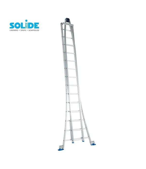 Solide Solide échelle laveur de vitres 2x14 échelons