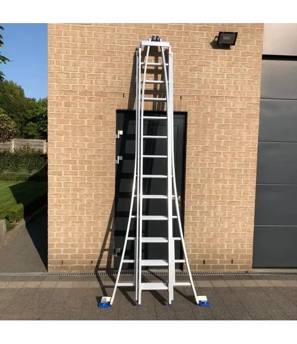 Solide Solide échelle laveur de vitres 3x12 échelons