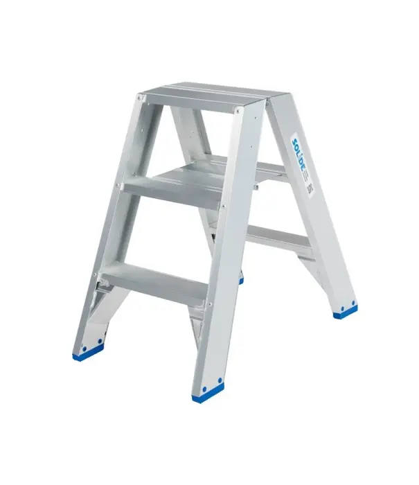Solide Escabeau double Solide 2 x 3 marches DT03