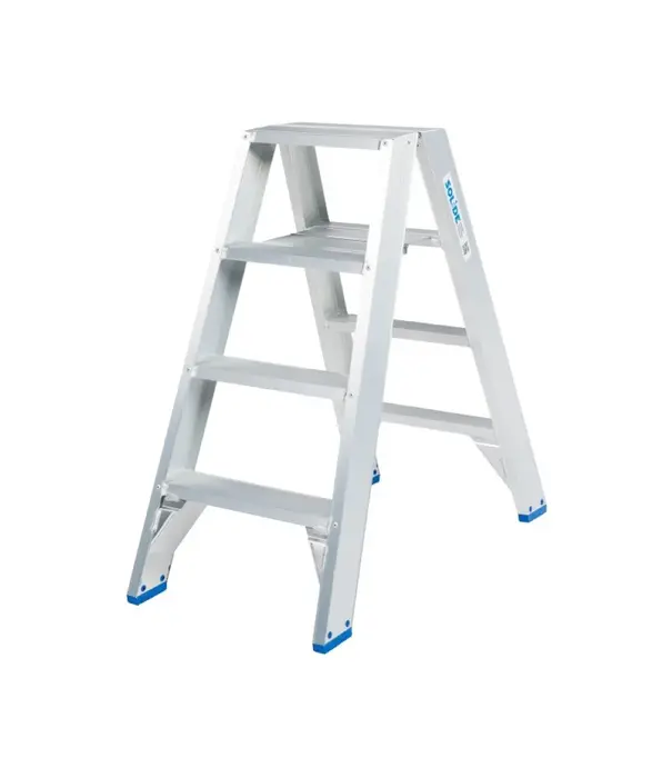 Solide Solide Stufen-Stehleiter beidseitig begehbar 2 x 4 Sprossen DT04