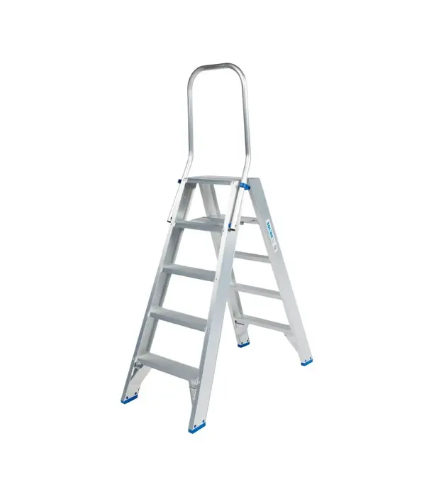 Solide Solide Stufen-Stehleiter beidseitig begehbar 2 x 5 Sprossen DT05