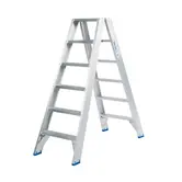 Solide Stufen-Stehleiter beidseitig begehbar 2 x 6 Sprossen DT06