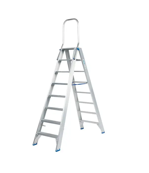 Solide Solide Stufen-Stehleiter beidseitig begehbar 2 x 8 Sprossen DT08