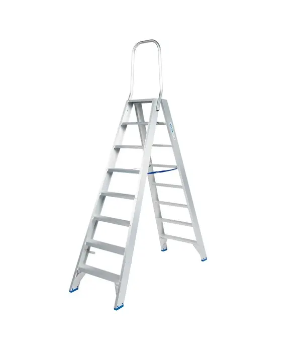 Solide Solide Stufen-Stehleiter beidseitig begehbar 2 x 8 Sprossen DT08
