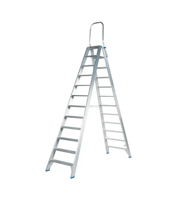 Solide Escabeau double Solide 2 x 12 marches DT12